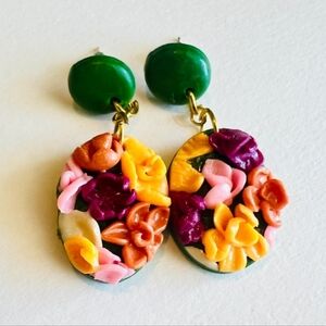 Floral earrings